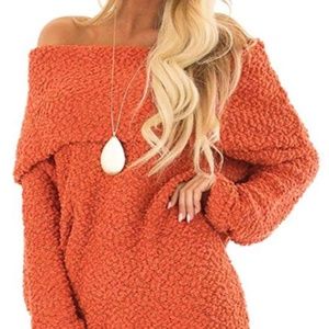 Off the Should Fuzzy Fleece Long Sleeve